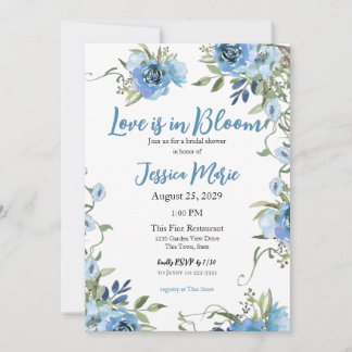 Liebe ist im Brautparty Bloom Einladung