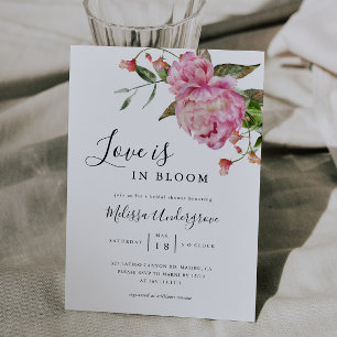 Liebe ist im Brautparty Bloom Einladung
