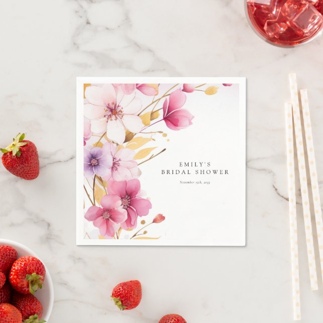 Liebe ist im Brautparty Bloom Serviette (Beispiel)