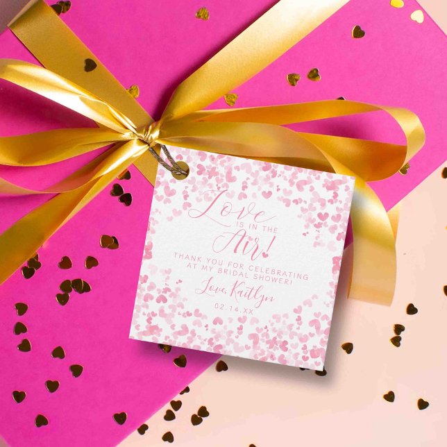 Liebe ist im Brautparty des Valentinstag Geschenkanhänger (Von Creator hochgeladen)