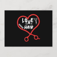 Liebe ist im Friseur-Friseur Stylist-Haar