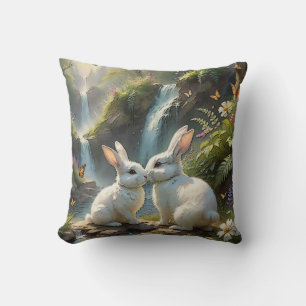 Liebe ist im Fur-Throw-Kissen Kissen