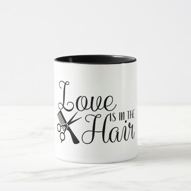 Liebe ist im Haar/Friseursalon Tasse (Zentrum)