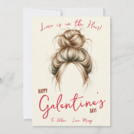 Liebe ist im Haar, Haargummi, Scrunchie Geschenkka Einladung