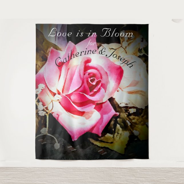 Liebe ist im Hintergrund der blutigen Hochzeit Wandteppich (Vorderseite)