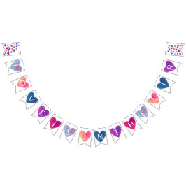 Liebe ist im Luftbanner Wimpelkette