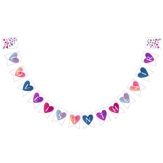 Liebe ist im Luftbanner Wimpelkette (Alle)