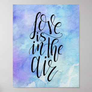 Liebe ist im Luftplakat Poster