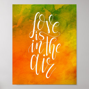 Liebe ist im Luftplakat Poster