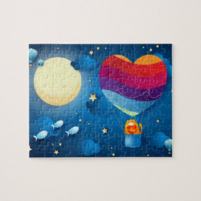 Liebe ist im Luftspuzzi Puzzle (Horizontal)