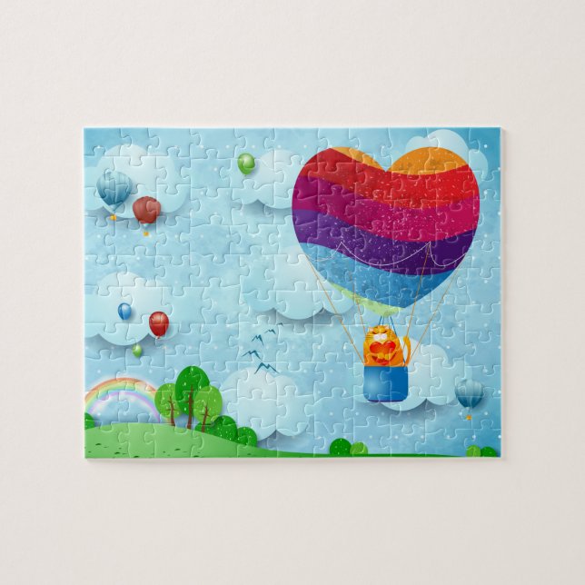 Liebe ist im Luftspuzzi Puzzle (Horizontal)