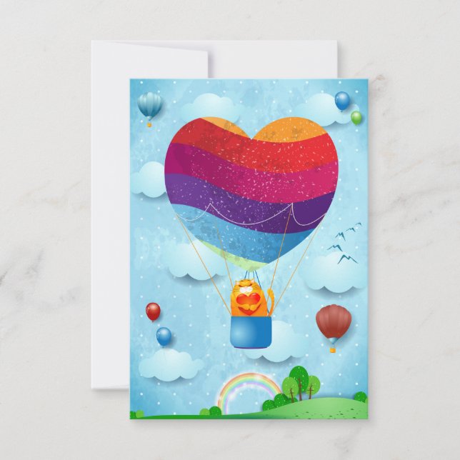 Liebe ist im Rahmen der Einladung (Vorderseite)