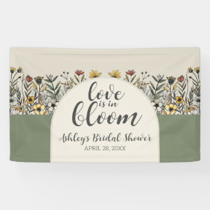 Liebe ist in Bloom - Boho Blume Brautparty Banner
