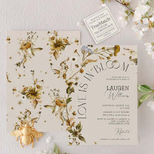 Liebe ist in Bloom Boho Wildblume Brautparty Einladung