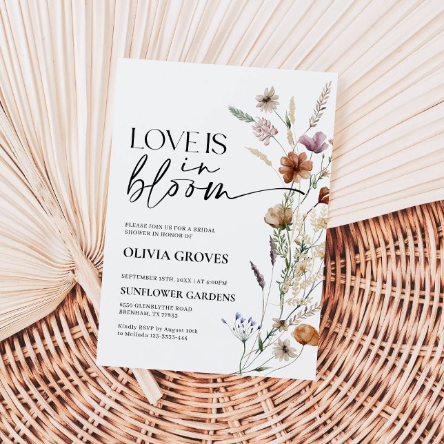 Liebe ist in Bloom Brautdusche Einladung rustikal (Von Creator hochgeladen)