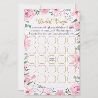 Liebe ist in Bloom Brautparty Bingo Game