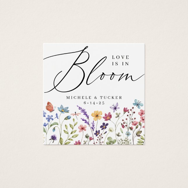 Liebe ist in Bloom Brautparty Gefälligkeitstablett (Vorderseite)