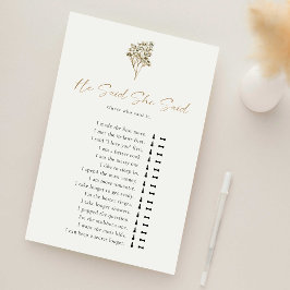 Liebe ist in Bloom Brautparty, sagte er sagte, sie