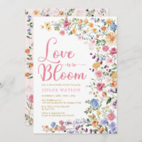 Liebe ist in Bloom Colorful Wildblume Brautparty