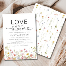 Liebe ist in Bloom Garden Wildblume Brautparty