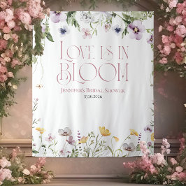 Liebe ist in Bloom | Hintergrund des Brautparty Wandteppich