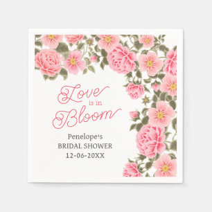 LIEBE IST IN BLOOM HÜBSCH PINK WILD-ROSE SERVIETTE