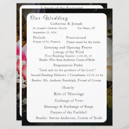 Liebe ist in Bloom Nuptial Mass Wedding Programm