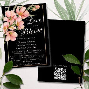 Liebe ist in Bloom Pink Cherry Blossom Brautparty Einladung
