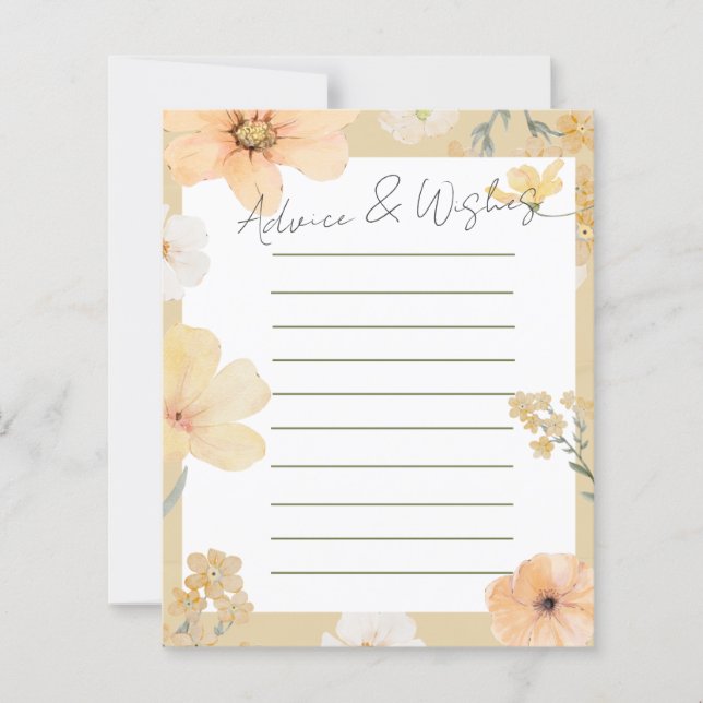 Liebe ist in Bloom Ratgeber & Wünsche Karte (Vorderseite)