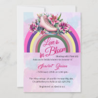 Liebe ist in Bloom Rose Gold Rosa Lilie Brautparty