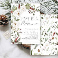 Liebe ist in Bloom White Blume Pine Winter