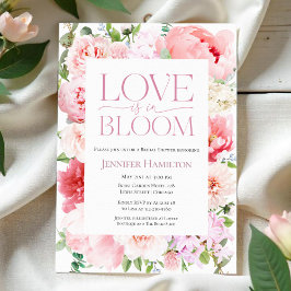 Liebe ist in Bloom | Wild Garden Frame Brautparty Einladung