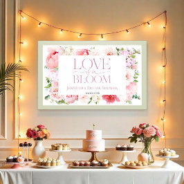 Liebe ist in Bloom | Wild Garden Frame Brautparty Poster