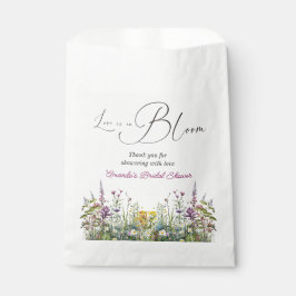 Liebe ist in Bloom Wildblume Blumenkohl Brautparty Geschenktütchen