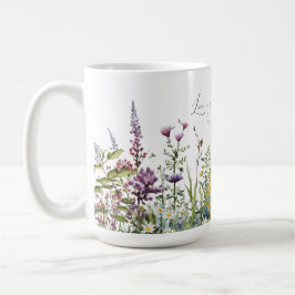 Liebe ist in Bloom Wildblume Blumenkohl Brautparty Kaffeetasse
