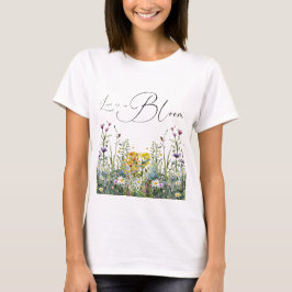 Liebe ist in Bloom Wildblume Blumenkohl Brautparty T-Shirt