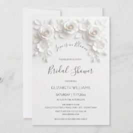 Liebe ist in Blüte | 3D Rosen Blumen Einladung