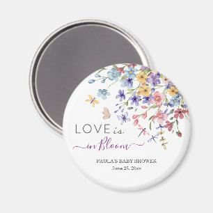 Liebe ist in Blüte Libellen Baby Shower Geschenk Magnet