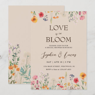 Liebe ist in Blüte Wildflower Brautparty Einladung