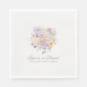 Liebe ist in Blüten Hochzeitsbrause Custom Serviette
