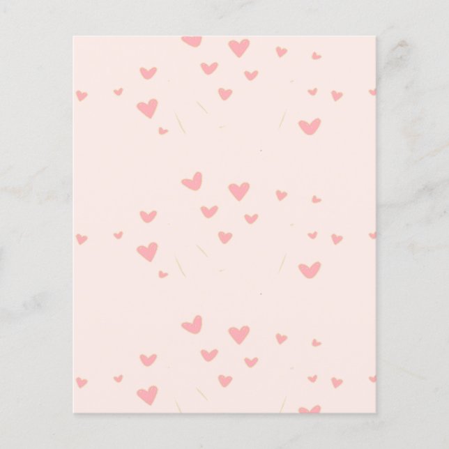 Liebe ist in den rosa Herzen (Vorderseite)