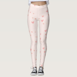 Liebe ist in den rosa Herzen Leggings