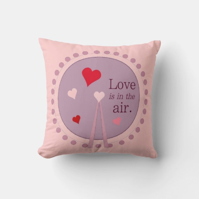 Liebe ist in der Air American MoJo Pillows Kissen (Vorderseite)