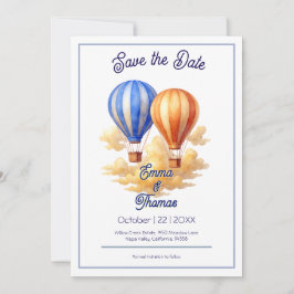 Liebe ist in der Air Hot Air Ballon Reisen Hochzei Save The Date