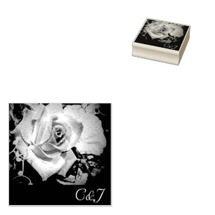 Liebe ist in der Briefmarke Bloom Wood Art Gummistempel