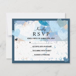 LIEBE IST IN DER Jüdischen AIR-Hochzeitseinladung  RSVP Karte