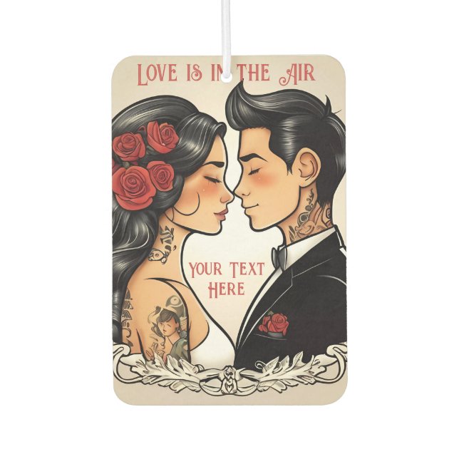 Liebe ist in der Luft Autolufterfrischer (Vorderseite)