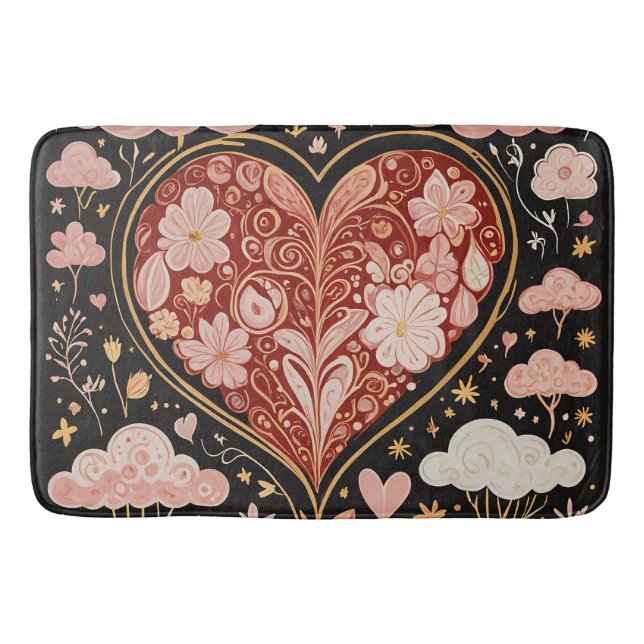 Liebe ist in der Luft Badematte (Vorderseite)