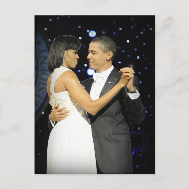 Liebe ist in der Luft, das erste Paar Tanz II Postkarte (Vorderseite)