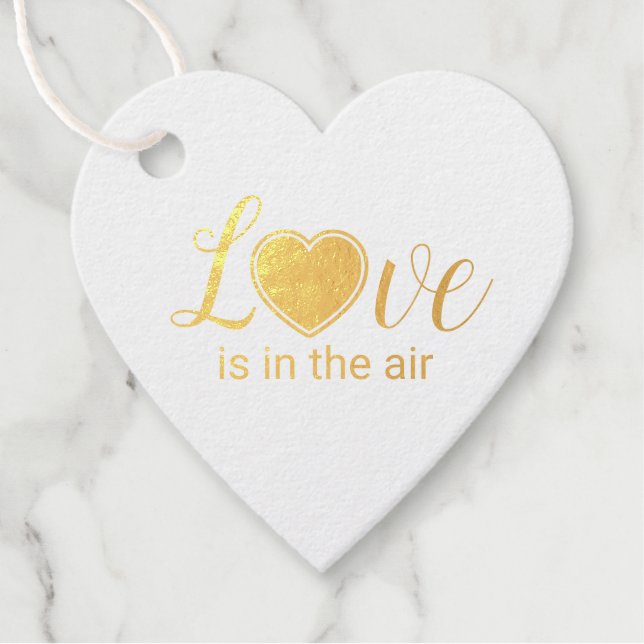 Liebe ist in der Luft Geschenkanhänger (Vorderseite)